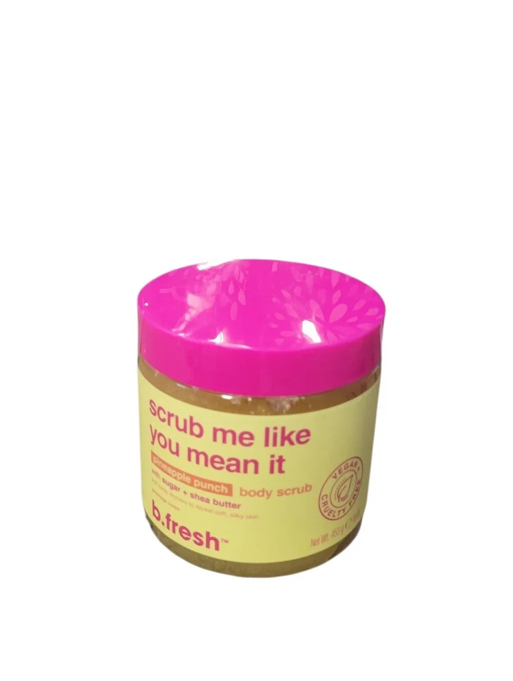 B.Fresh Scrub Me Like You Mean It Pineapple Punch Body Scrub - Pink & Yellow